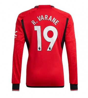 Manchester United Raphael Varane #19 Koszulka Podstawowych 2023-24 Długi Rękaw